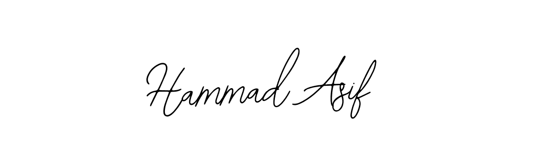 Also You can easily find your signature by using the search form. We will create Hammad Asif name handwritten signature images for you free of cost using Bearetta-2O07w sign style. Hammad Asif signature style 12 images and pictures png