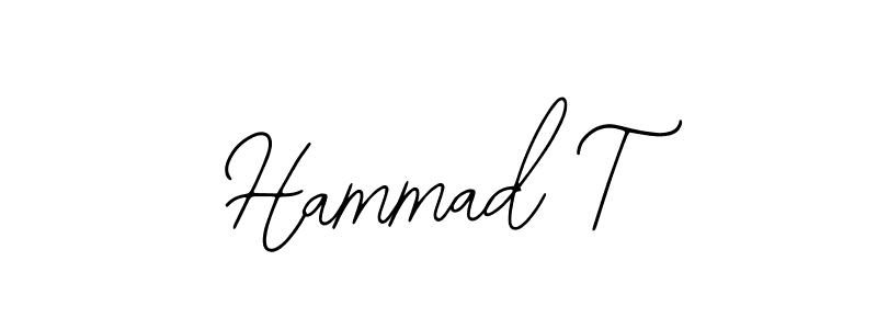 Also we have Hammad T name is the best signature style. Create professional handwritten signature collection using Bearetta-2O07w autograph style. Hammad T signature style 12 images and pictures png