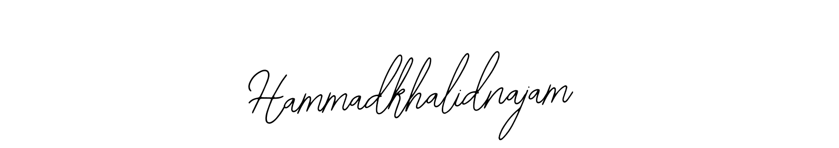 You should practise on your own different ways (Bearetta-2O07w) to write your name (Hammadkhalidnajam) in signature. don't let someone else do it for you. Hammadkhalidnajam signature style 12 images and pictures png