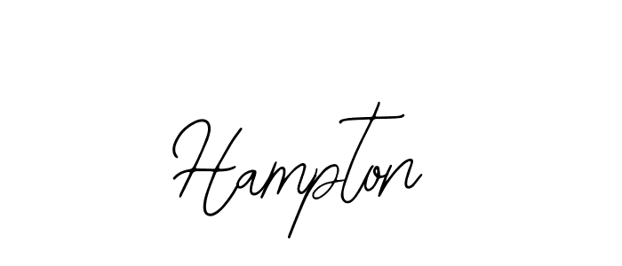 You should practise on your own different ways (Bearetta-2O07w) to write your name (Hampton) in signature. don't let someone else do it for you. Hampton signature style 12 images and pictures png