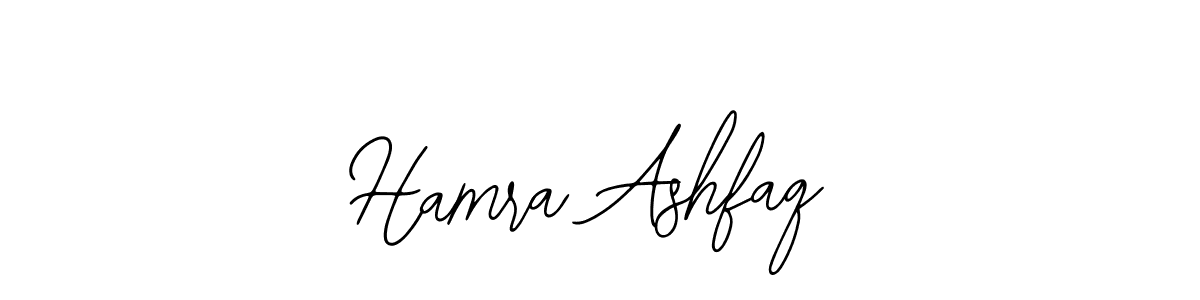 Design your own signature with our free online signature maker. With this signature software, you can create a handwritten (Bearetta-2O07w) signature for name Hamra Ashfaq. Hamra Ashfaq signature style 12 images and pictures png