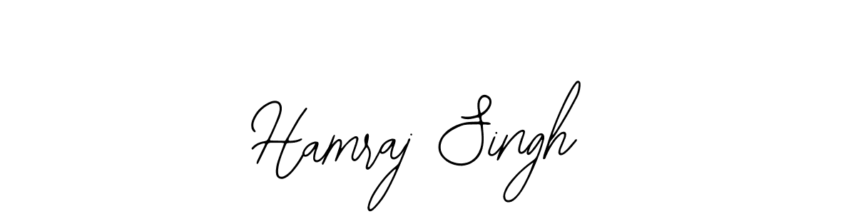 Design your own signature with our free online signature maker. With this signature software, you can create a handwritten (Bearetta-2O07w) signature for name Hamraj Singh. Hamraj Singh signature style 12 images and pictures png