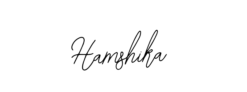 How to make Hamshika signature? Bearetta-2O07w is a professional autograph style. Create handwritten signature for Hamshika name. Hamshika signature style 12 images and pictures png