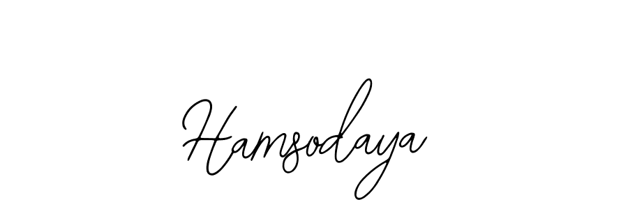You should practise on your own different ways (Bearetta-2O07w) to write your name (Hamsodaya) in signature. don't let someone else do it for you. Hamsodaya signature style 12 images and pictures png
