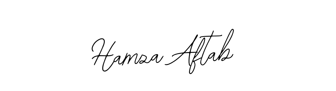 Design your own signature with our free online signature maker. With this signature software, you can create a handwritten (Bearetta-2O07w) signature for name Hamza Aftab. Hamza Aftab signature style 12 images and pictures png