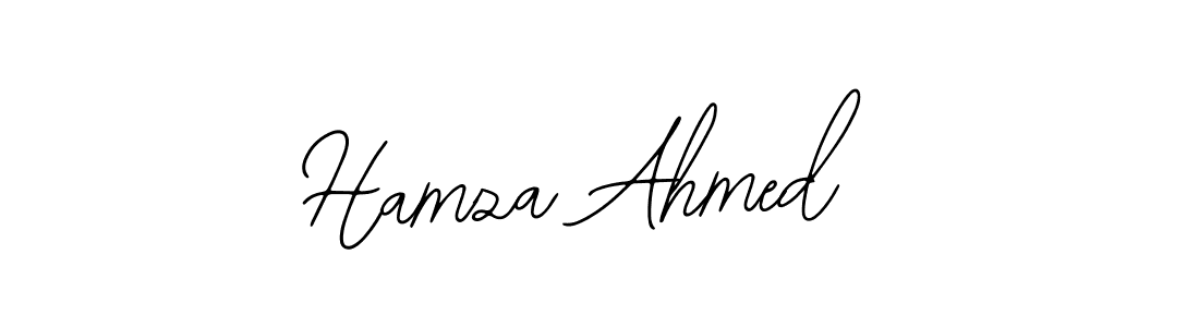 Bearetta-2O07w is a professional signature style that is perfect for those who want to add a touch of class to their signature. It is also a great choice for those who want to make their signature more unique. Get Hamza Ahmed name to fancy signature for free. Hamza Ahmed signature style 12 images and pictures png