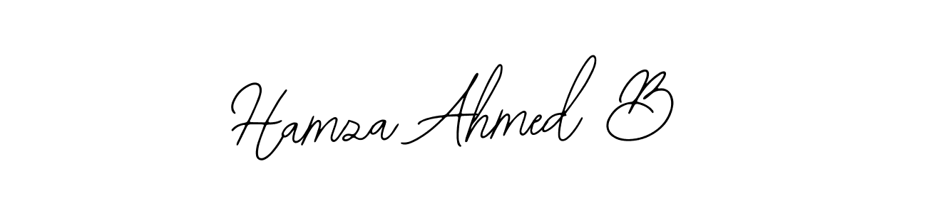 How to Draw Hamza Ahmed B signature style? Bearetta-2O07w is a latest design signature styles for name Hamza Ahmed B. Hamza Ahmed B signature style 12 images and pictures png