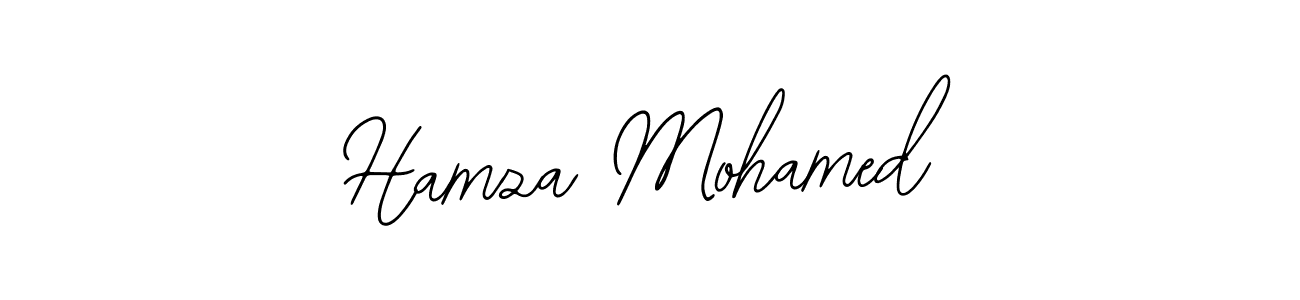 Bearetta-2O07w is a professional signature style that is perfect for those who want to add a touch of class to their signature. It is also a great choice for those who want to make their signature more unique. Get Hamza Mohamed name to fancy signature for free. Hamza Mohamed signature style 12 images and pictures png