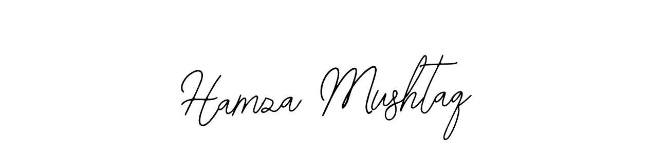 Use a signature maker to create a handwritten signature online. With this signature software, you can design (Bearetta-2O07w) your own signature for name Hamza Mushtaq. Hamza Mushtaq signature style 12 images and pictures png