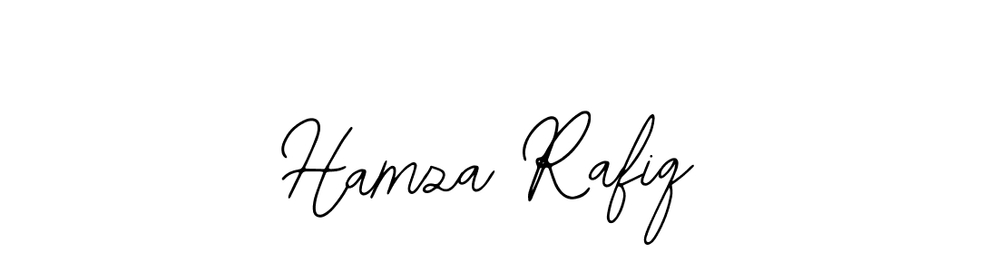 You should practise on your own different ways (Bearetta-2O07w) to write your name (Hamza Rafiq) in signature. don't let someone else do it for you. Hamza Rafiq signature style 12 images and pictures png