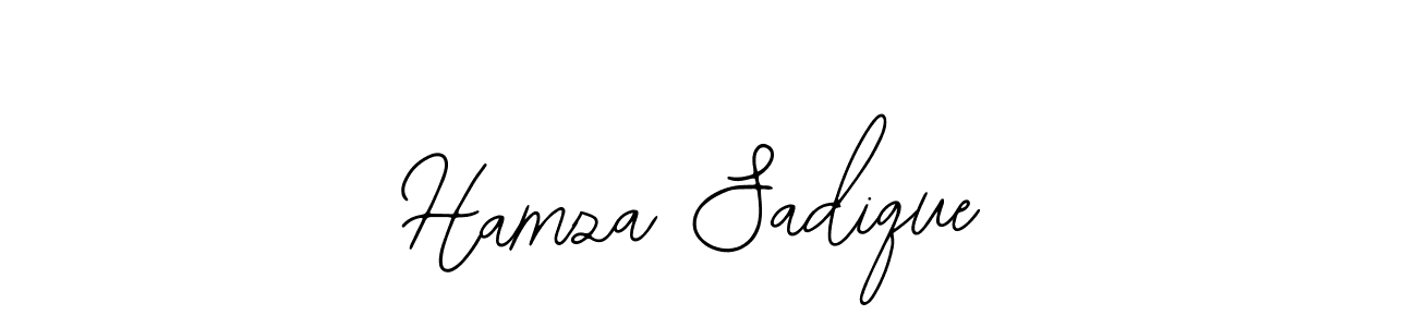 Similarly Bearetta-2O07w is the best handwritten signature design. Signature creator online .You can use it as an online autograph creator for name Hamza Sadique. Hamza Sadique signature style 12 images and pictures png