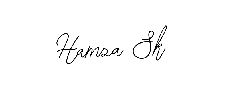 if you are searching for the best signature style for your name Hamza Sk. so please give up your signature search. here we have designed multiple signature styles  using Bearetta-2O07w. Hamza Sk signature style 12 images and pictures png