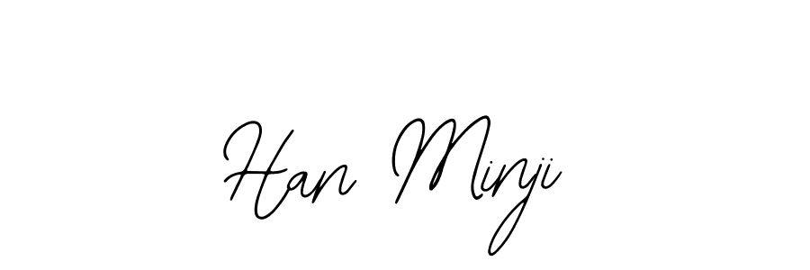 Han Minji stylish signature style. Best Handwritten Sign (Bearetta-2O07w) for my name. Handwritten Signature Collection Ideas for my name Han Minji. Han Minji signature style 12 images and pictures png