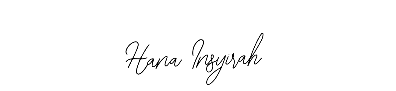 Make a short Hana Insyirah signature style. Manage your documents anywhere anytime using Bearetta-2O07w. Create and add eSignatures, submit forms, share and send files easily. Hana Insyirah signature style 12 images and pictures png