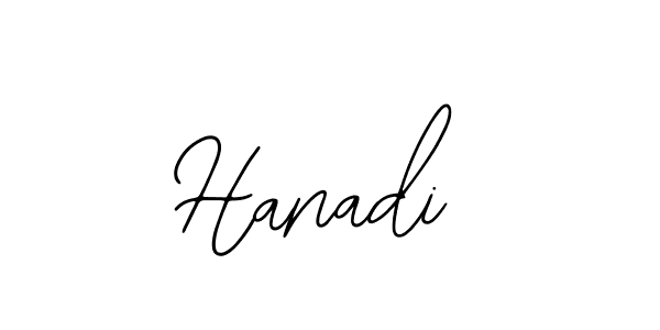Design your own signature with our free online signature maker. With this signature software, you can create a handwritten (Bearetta-2O07w) signature for name Hanadi. Hanadi signature style 12 images and pictures png