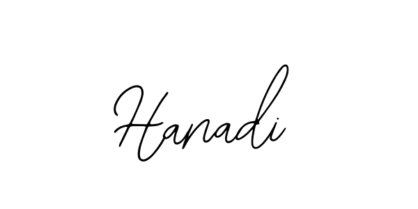 Design your own signature with our free online signature maker. With this signature software, you can create a handwritten (Bearetta-2O07w) signature for name Hanadi. Hanadi signature style 12 images and pictures png