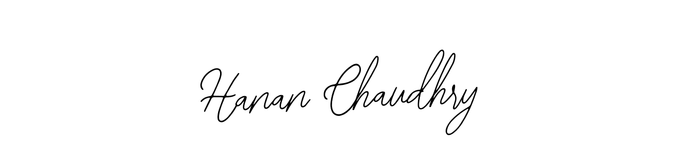 Design your own signature with our free online signature maker. With this signature software, you can create a handwritten (Bearetta-2O07w) signature for name Hanan Chaudhry. Hanan Chaudhry signature style 12 images and pictures png