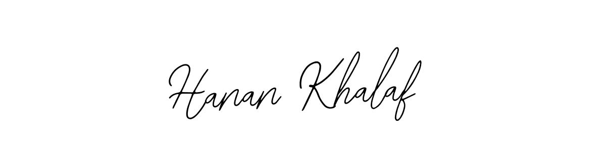 Design your own signature with our free online signature maker. With this signature software, you can create a handwritten (Bearetta-2O07w) signature for name Hanan Khalaf. Hanan Khalaf signature style 12 images and pictures png