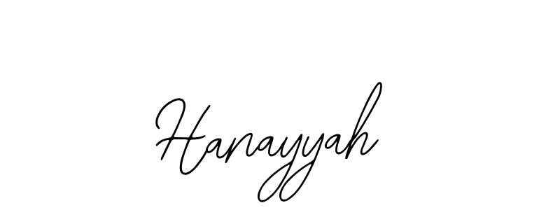 How to make Hanayyah signature? Bearetta-2O07w is a professional autograph style. Create handwritten signature for Hanayyah name. Hanayyah signature style 12 images and pictures png