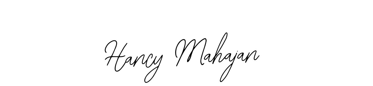 This is the best signature style for the Hancy Mahajan name. Also you like these signature font (Bearetta-2O07w). Mix name signature. Hancy Mahajan signature style 12 images and pictures png