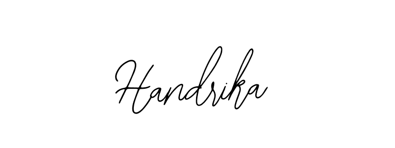 You should practise on your own different ways (Bearetta-2O07w) to write your name (Handrika) in signature. don't let someone else do it for you. Handrika signature style 12 images and pictures png