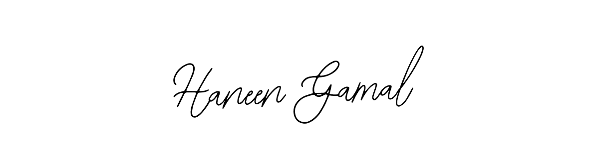 Create a beautiful signature design for name Haneen Gamal. With this signature (Bearetta-2O07w) fonts, you can make a handwritten signature for free. Haneen Gamal signature style 12 images and pictures png