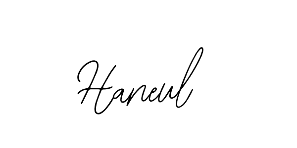 Use a signature maker to create a handwritten signature online. With this signature software, you can design (Bearetta-2O07w) your own signature for name Haneul. Haneul signature style 12 images and pictures png