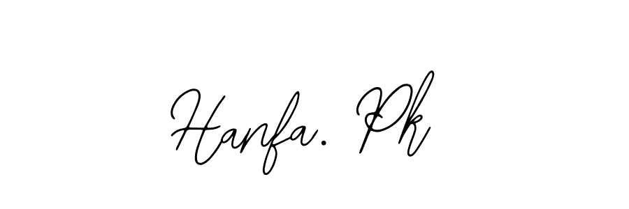 Make a beautiful signature design for name Hanfa. Pk. Use this online signature maker to create a handwritten signature for free. Hanfa. Pk signature style 12 images and pictures png