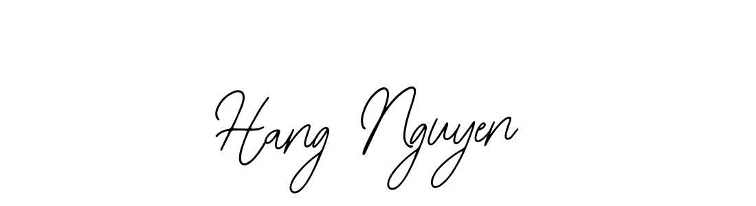 It looks lik you need a new signature style for name Hang Nguyen. Design unique handwritten (Bearetta-2O07w) signature with our free signature maker in just a few clicks. Hang Nguyen signature style 12 images and pictures png