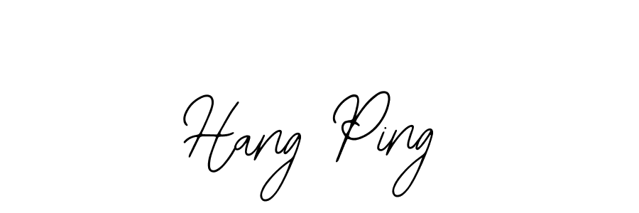How to make Hang Ping signature? Bearetta-2O07w is a professional autograph style. Create handwritten signature for Hang Ping name. Hang Ping signature style 12 images and pictures png