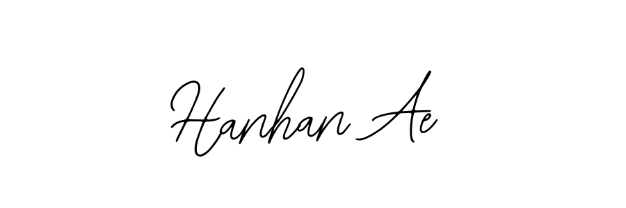 You should practise on your own different ways (Bearetta-2O07w) to write your name (Hanhan Ae) in signature. don't let someone else do it for you. Hanhan Ae signature style 12 images and pictures png