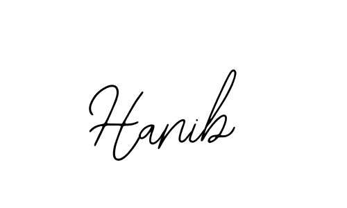 The best way (Bearetta-2O07w) to make a short signature is to pick only two or three words in your name. The name Hanib include a total of six letters. For converting this name. Hanib signature style 12 images and pictures png