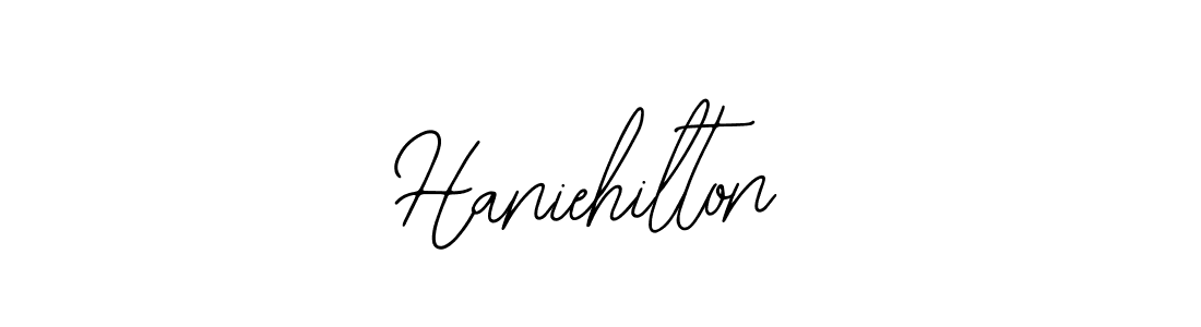 The best way (Bearetta-2O07w) to make a short signature is to pick only two or three words in your name. The name Haniehilton include a total of six letters. For converting this name. Haniehilton signature style 12 images and pictures png
