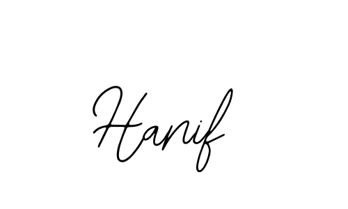 You should practise on your own different ways (Bearetta-2O07w) to write your name (Hanif) in signature. don't let someone else do it for you. Hanif signature style 12 images and pictures png