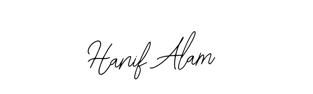You should practise on your own different ways (Bearetta-2O07w) to write your name (Hanif Alam) in signature. don't let someone else do it for you. Hanif Alam signature style 12 images and pictures png