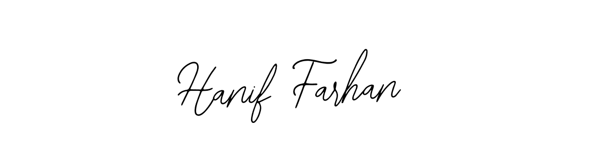 Use a signature maker to create a handwritten signature online. With this signature software, you can design (Bearetta-2O07w) your own signature for name Hanif Farhan. Hanif Farhan signature style 12 images and pictures png