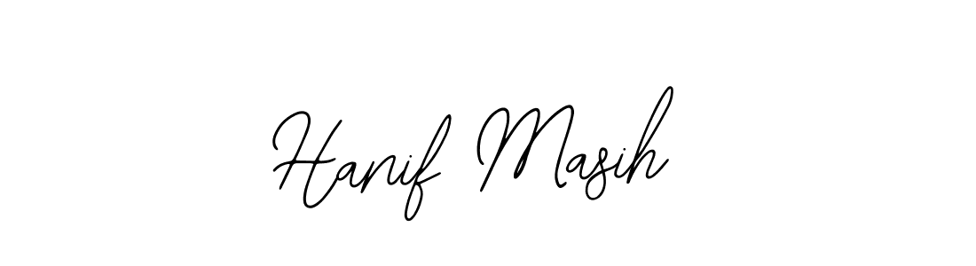 The best way (Bearetta-2O07w) to make a short signature is to pick only two or three words in your name. The name Hanif Masih include a total of six letters. For converting this name. Hanif Masih signature style 12 images and pictures png