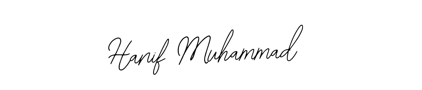 The best way (Bearetta-2O07w) to make a short signature is to pick only two or three words in your name. The name Hanif Muhammad include a total of six letters. For converting this name. Hanif Muhammad signature style 12 images and pictures png
