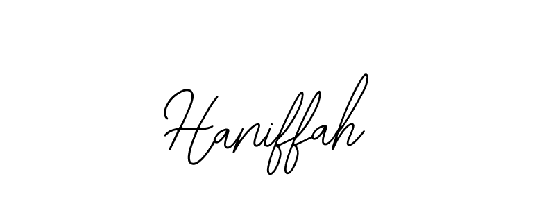 Use a signature maker to create a handwritten signature online. With this signature software, you can design (Bearetta-2O07w) your own signature for name Haniffah. Haniffah signature style 12 images and pictures png