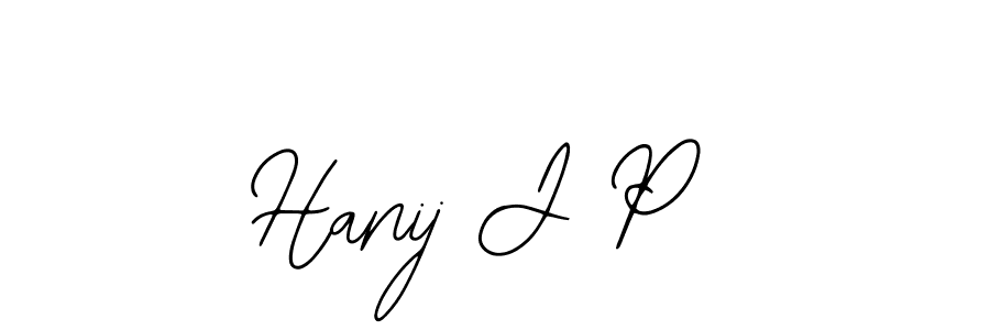 Here are the top 10 professional signature styles for the name Hanij J P. These are the best autograph styles you can use for your name. Hanij J P signature style 12 images and pictures png