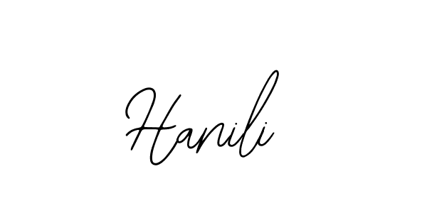 Also You can easily find your signature by using the search form. We will create Hanili name handwritten signature images for you free of cost using Bearetta-2O07w sign style. Hanili signature style 12 images and pictures png