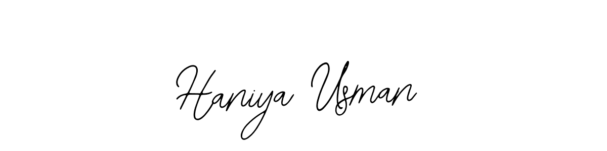 Make a beautiful signature design for name Haniya Usman. With this signature (Bearetta-2O07w) style, you can create a handwritten signature for free. Haniya Usman signature style 12 images and pictures png