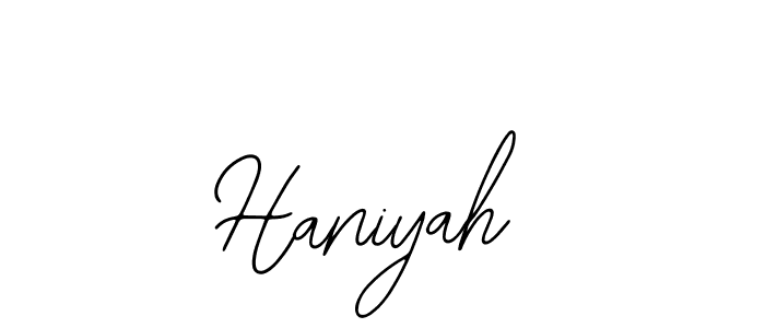 if you are searching for the best signature style for your name Haniyah. so please give up your signature search. here we have designed multiple signature styles  using Bearetta-2O07w. Haniyah signature style 12 images and pictures png