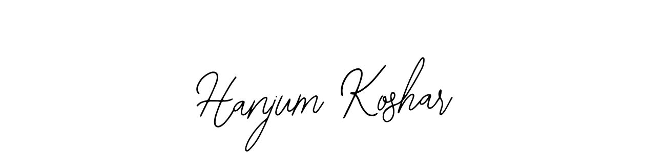 How to make Hanjum Koshar signature? Bearetta-2O07w is a professional autograph style. Create handwritten signature for Hanjum Koshar name. Hanjum Koshar signature style 12 images and pictures png