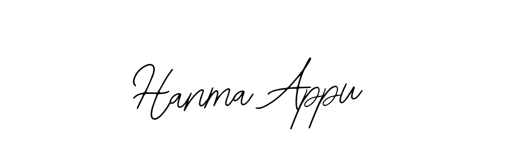 Design your own signature with our free online signature maker. With this signature software, you can create a handwritten (Bearetta-2O07w) signature for name Hanma Appu. Hanma Appu signature style 12 images and pictures png
