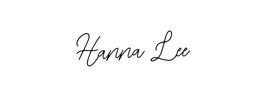 Use a signature maker to create a handwritten signature online. With this signature software, you can design (Bearetta-2O07w) your own signature for name Hanna Lee. Hanna Lee signature style 12 images and pictures png