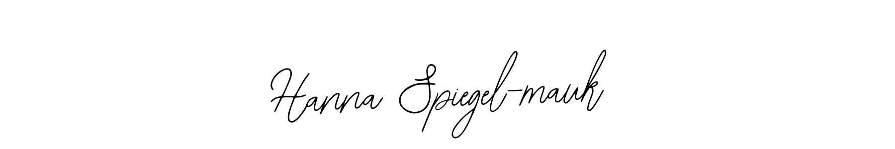 Hanna Spiegel-mauk stylish signature style. Best Handwritten Sign (Bearetta-2O07w) for my name. Handwritten Signature Collection Ideas for my name Hanna Spiegel-mauk. Hanna Spiegel-mauk signature style 12 images and pictures png