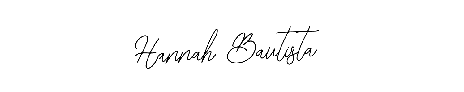 How to make Hannah Bautista signature? Bearetta-2O07w is a professional autograph style. Create handwritten signature for Hannah Bautista name. Hannah Bautista signature style 12 images and pictures png