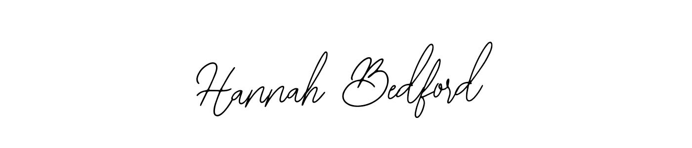 How to make Hannah Bedford name signature. Use Bearetta-2O07w style for creating short signs online. This is the latest handwritten sign. Hannah Bedford signature style 12 images and pictures png