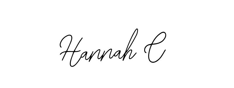 How to make Hannah C name signature. Use Bearetta-2O07w style for creating short signs online. This is the latest handwritten sign. Hannah C signature style 12 images and pictures png